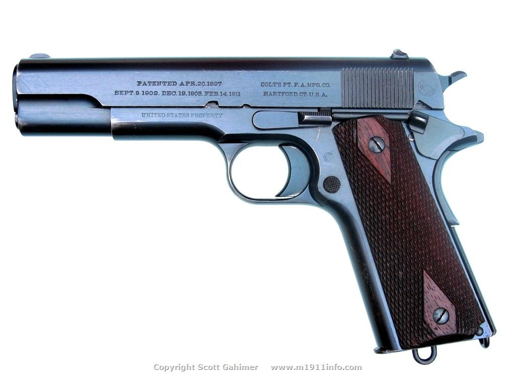 Early 5-digit s/n 1912 Colt M1911 pistol